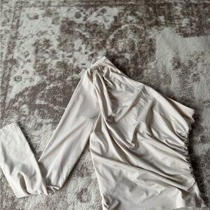 H&M Cream Recycled Polyester Blouse